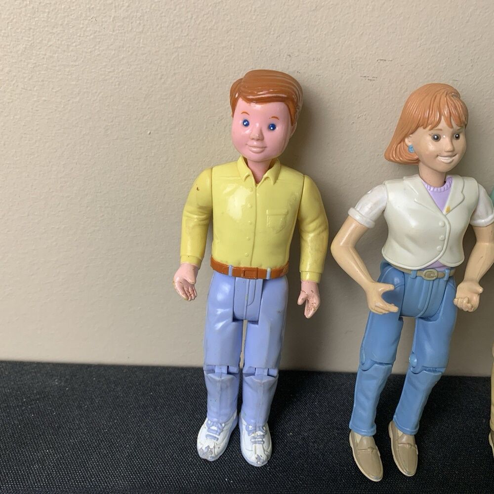 Lot Of 3 Fisher Price Loving Family Dollhouse Doll Figures Female & 2 Males - Picture 2 of 8